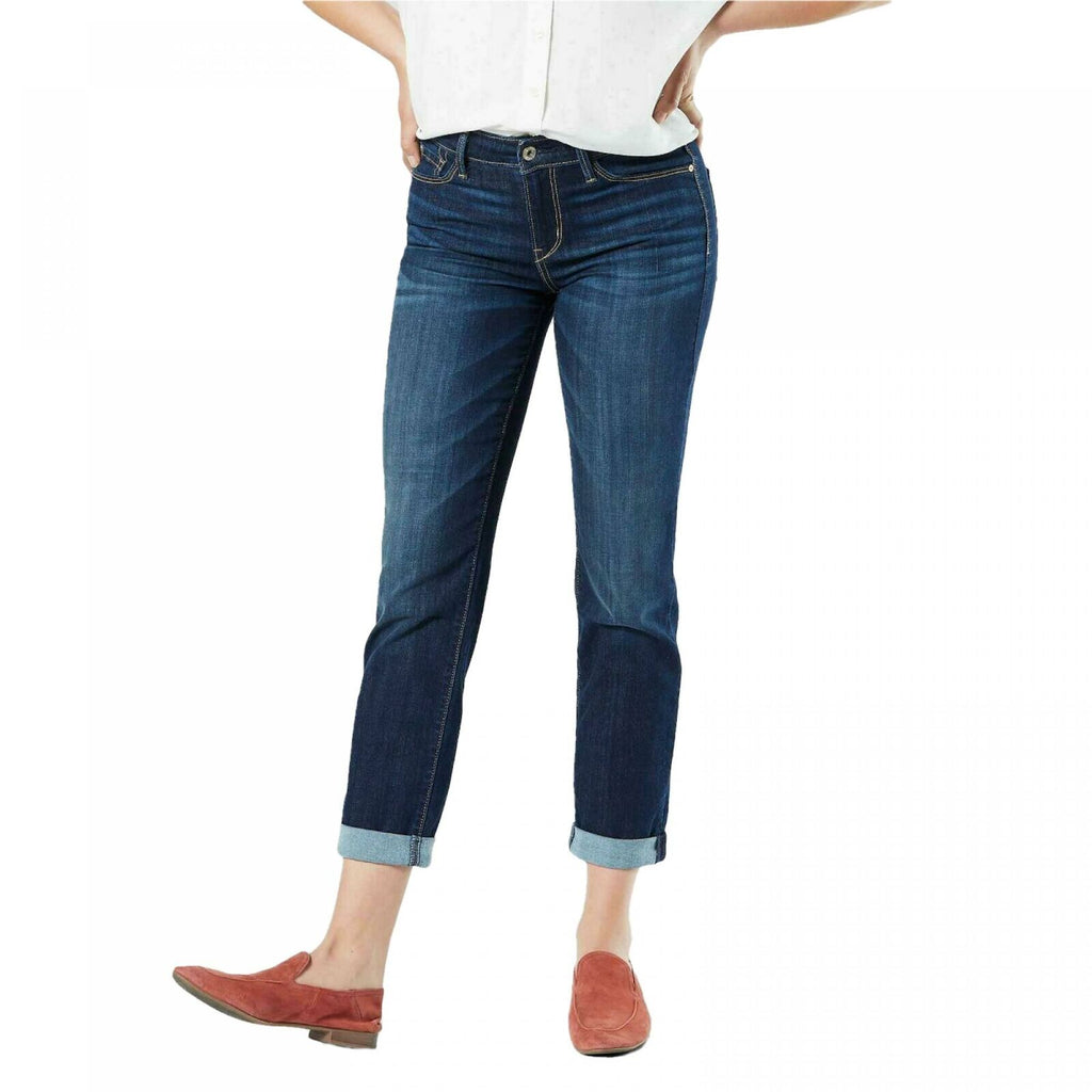 DENIZEN From Levi's Women's Mid Rise Modern Slim Cuffed Jeans –  Biggybargains