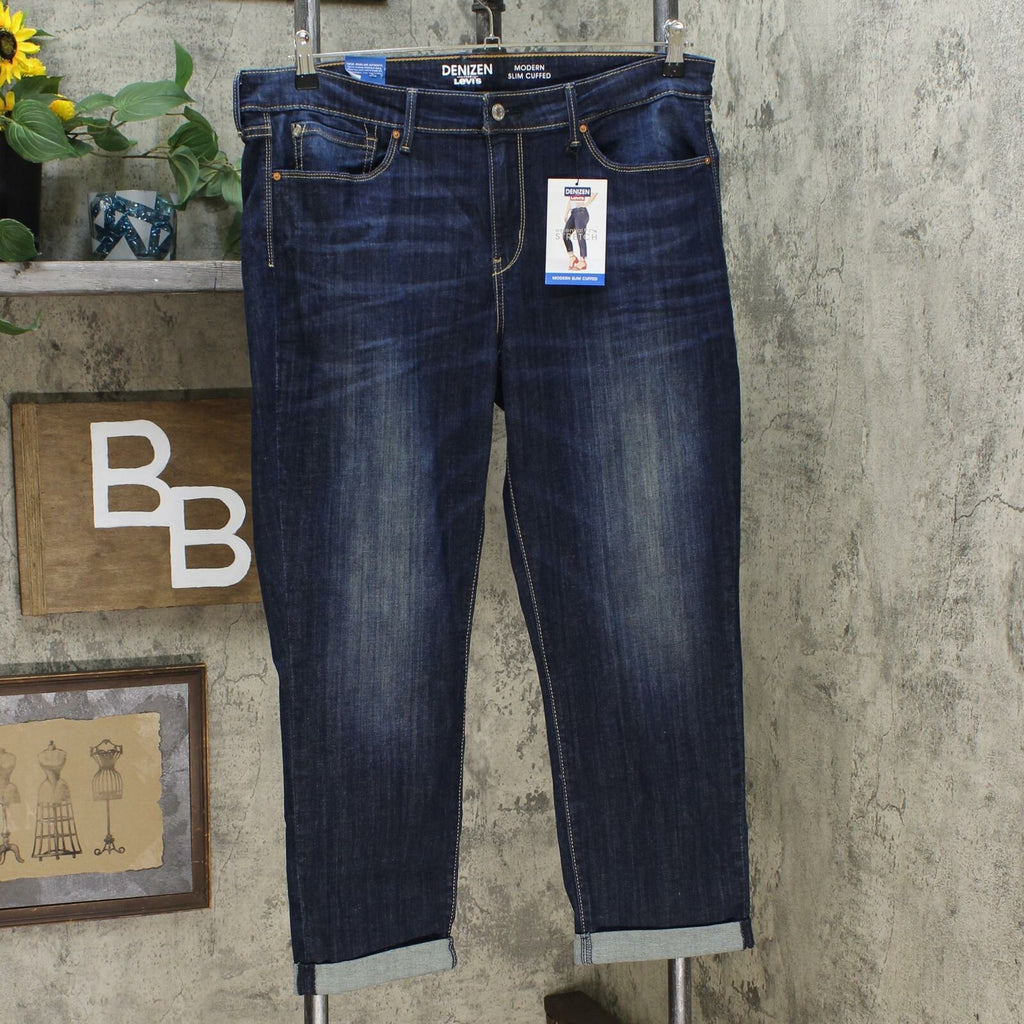 DENIZEN From Levi's Women's Mid Rise Modern Slim Cuffed Jeans –  Biggybargains