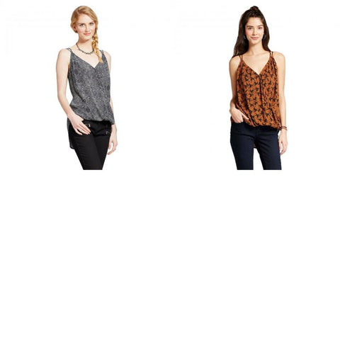 Mossimo Women's Cowl Peplum Cami Tank Top Shirt – Biggybargains
