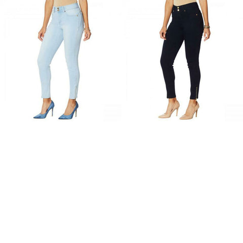 Women's Utopia by HUE High Rise Flawsome Denim Capri Leggings