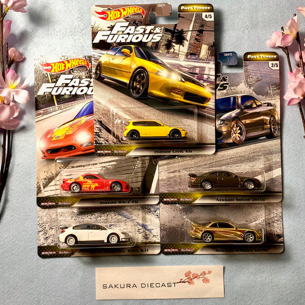 1/64 Hot Wheels Premium Fast and Furious - Fast Tuners set