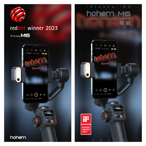 hohem award if and reddot for m6 gimbal