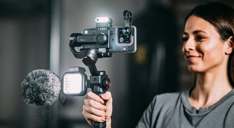 hohem m6 kit with ai tracker phone gimbal