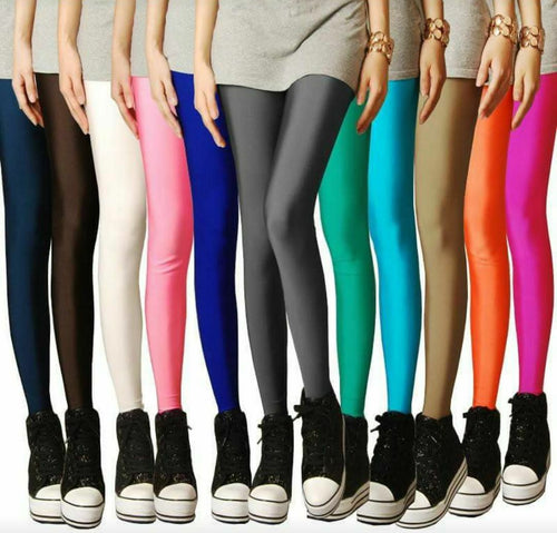 Buy Pixie Leggings for Women/Girls in Combo Pack of 10 (Black, White,  Maroon, Blue, Purple, Orange, Yellow, Sky Blue, Baby Pink, Dark Brown) -  Free Size at Amazon.in
