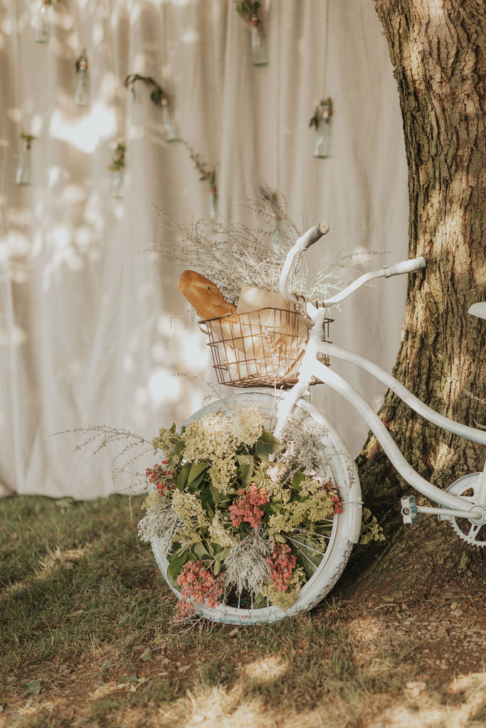 Garden party - bike with flowers
