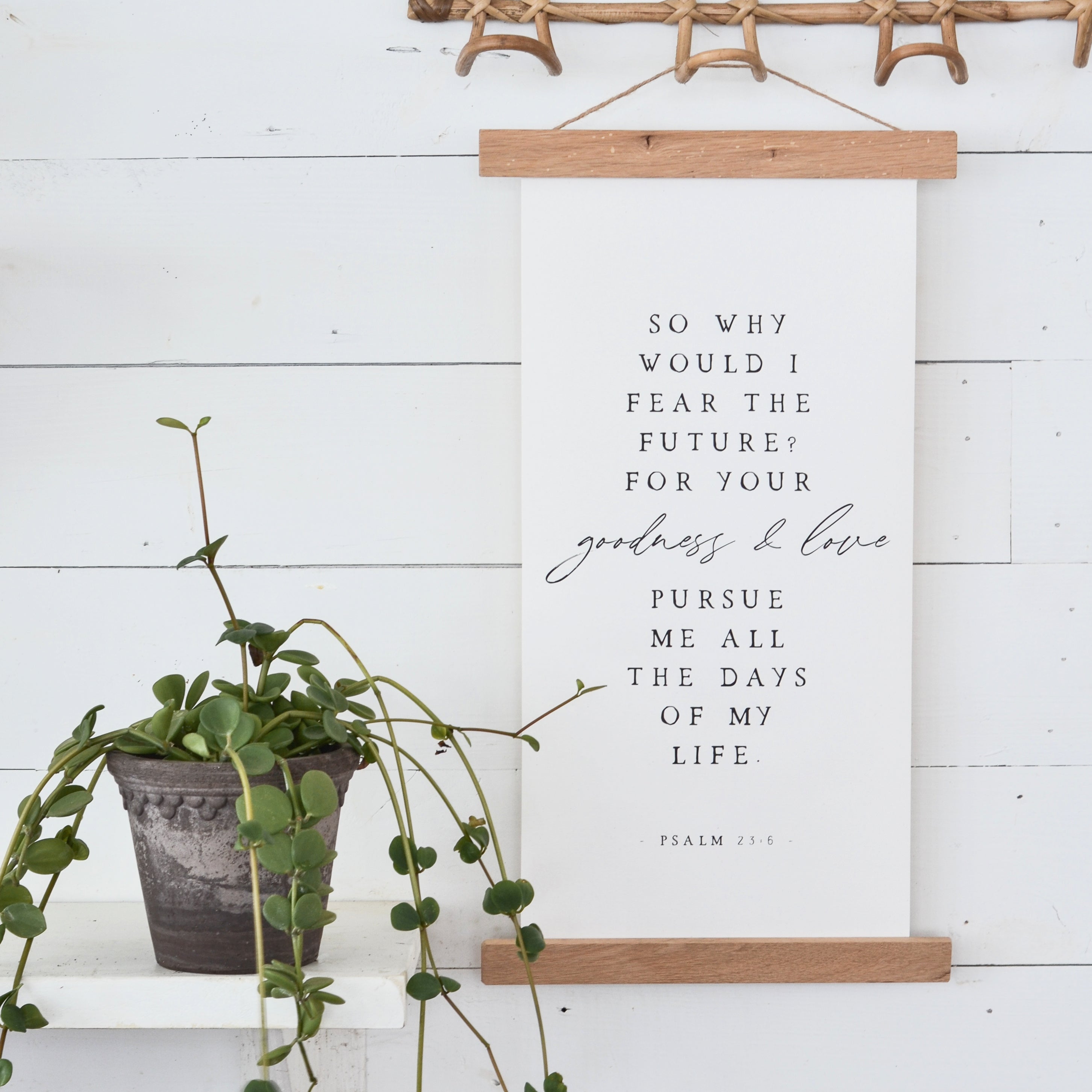 So Why Would I Fear | Christian Bible Verse Canvas Art