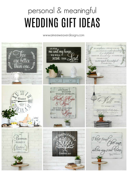 Wedding gift ideas