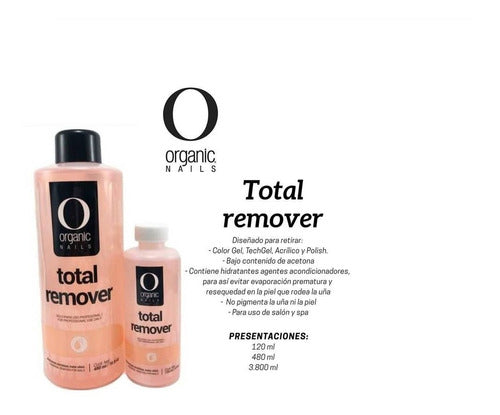 Organic Nails® Total Remover 480ml, Removedor Uñas Acrilicas – Bloom Beauty