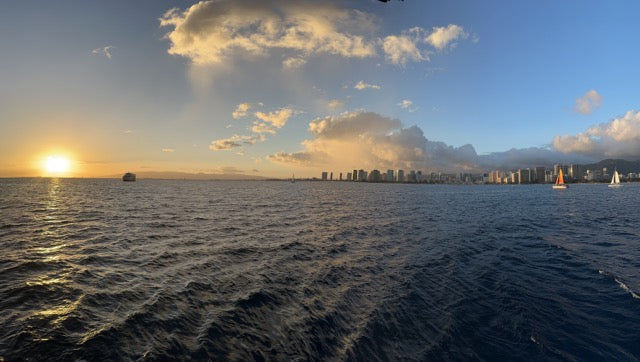 sunset from the vida mia