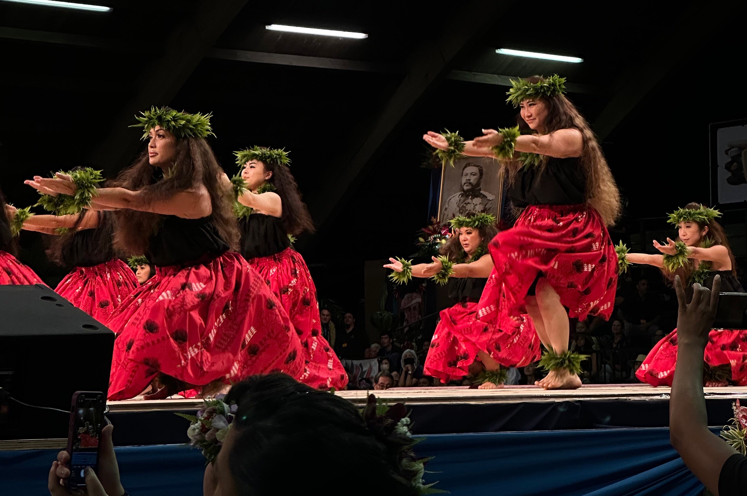 celebrating by honoring the late Kumu Hula Johnny Lum Ho of Hula Hālau Ka Ua Kani Lehua