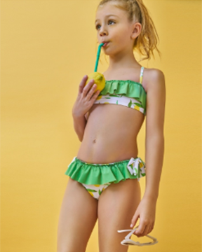 Bikini limones y volantes verde de Cositas Chusquérrimas