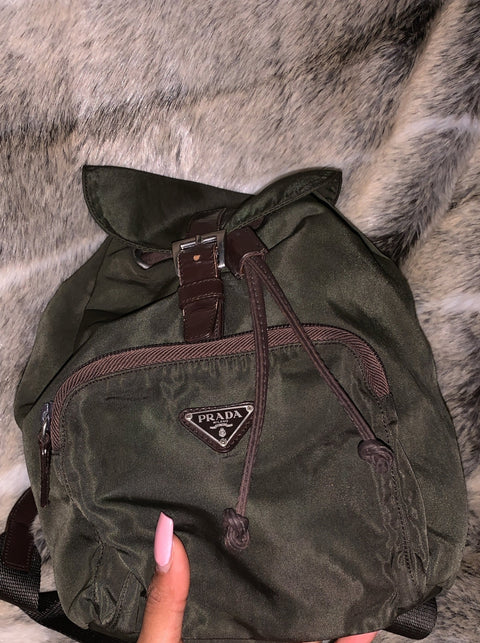 vintage prada nylon backpack