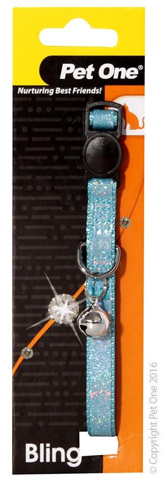 Pet One Cat Collar Sparkle 30cm 10mm With Breakaway Clip - Woonona Petfood & Produce
