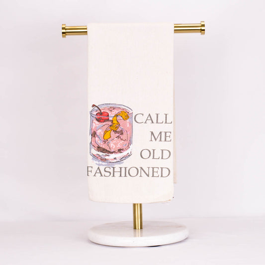 Call Me Old Fashioned Bar Towel