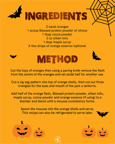 Orange Jack O Lantern | Recipe Ingredients & Method