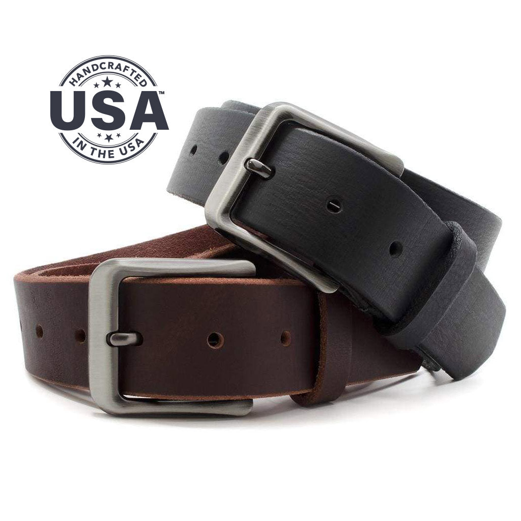 Appalachian Mountain Belt Set - Leather Belts and Titanium Buckles ...