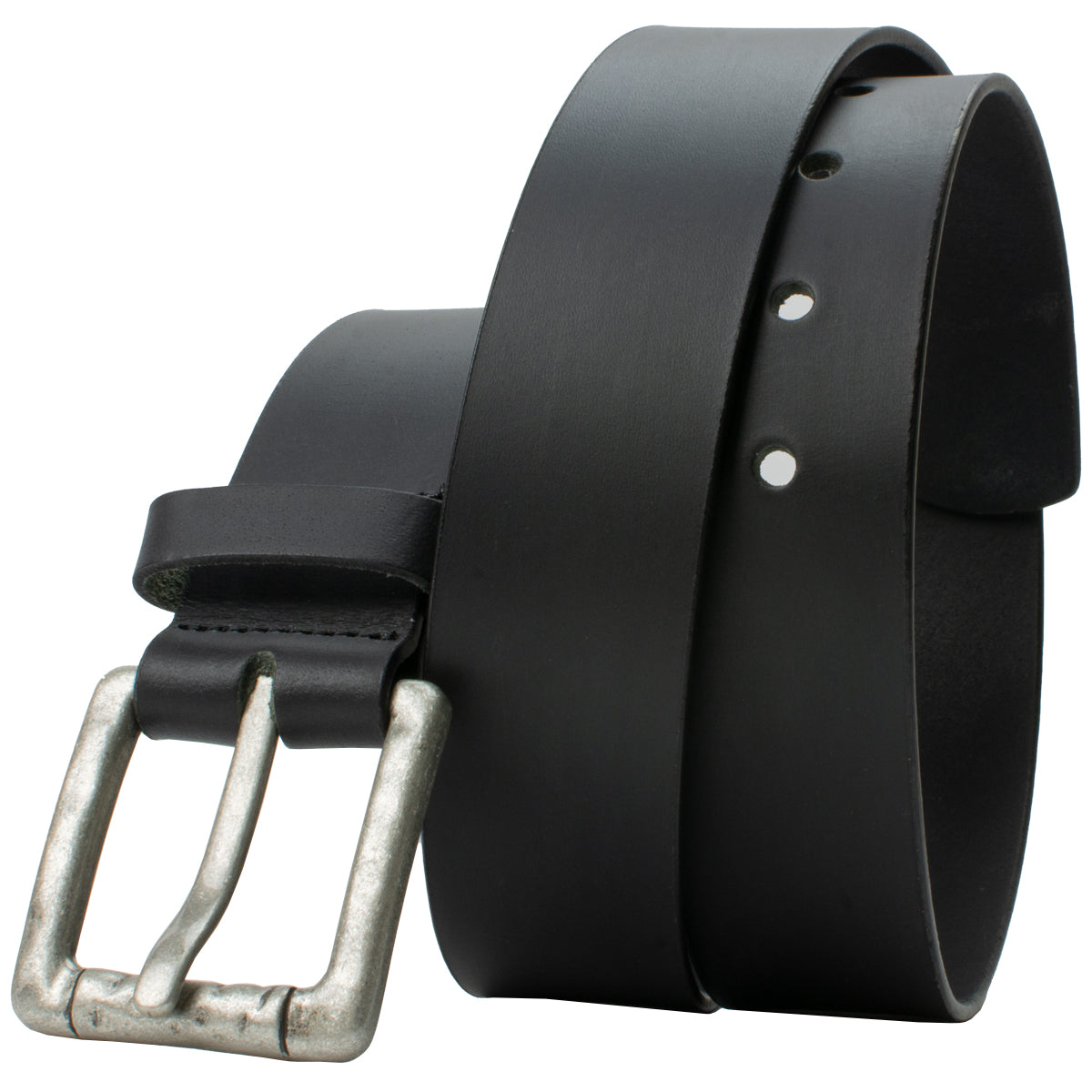 Pathfinder Black Leather Belt by Nickel Zero(R)