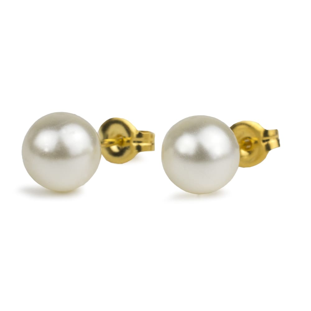 Pearl Post Earrings by Nickel Smart®