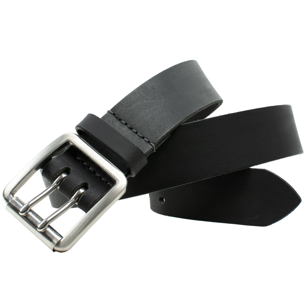 Ridgeline Trail Black Belt | Genuine Leather | Nickel-Free | USA Made