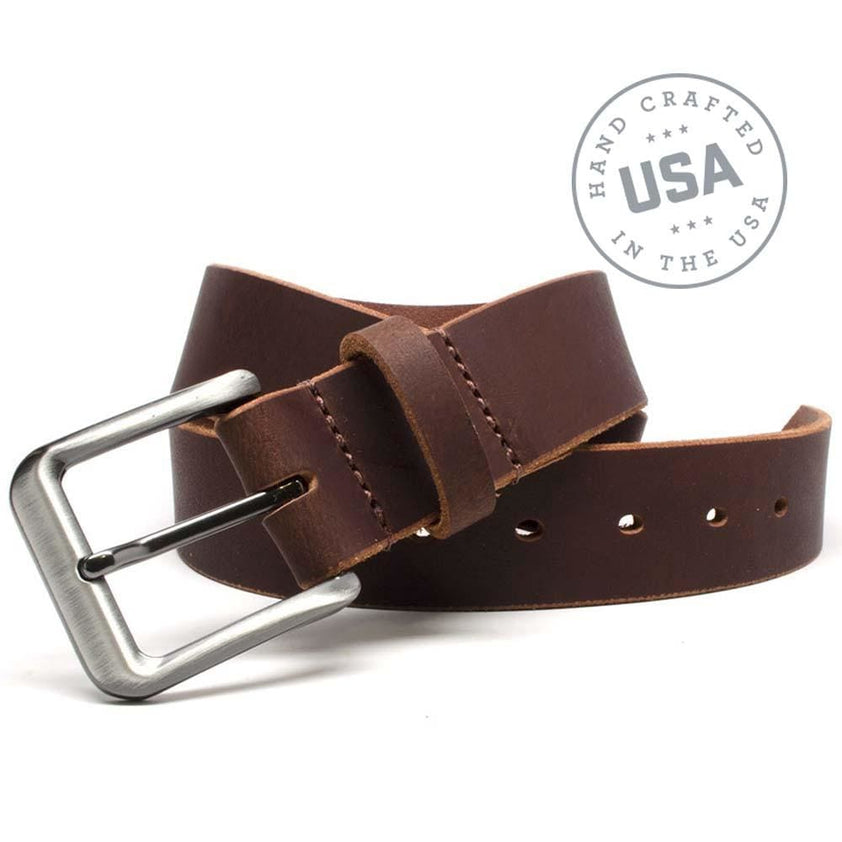 Roan Mountain Leather Belt - nickel free belt – NoNickel.com