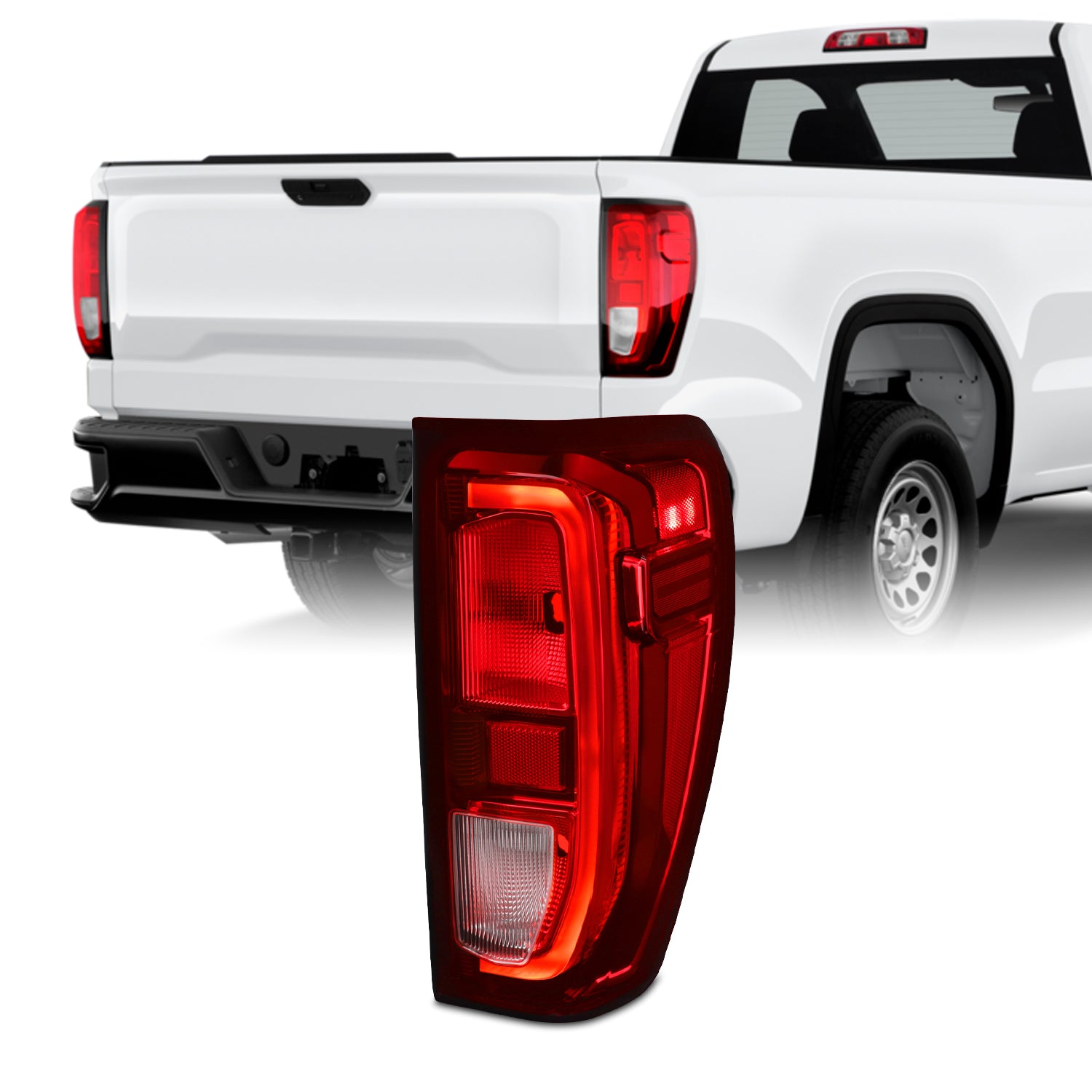 AKKON - Fit 2019-2023 GMC Sierra 19-23 1500/2500 [Full LED] Tail Light