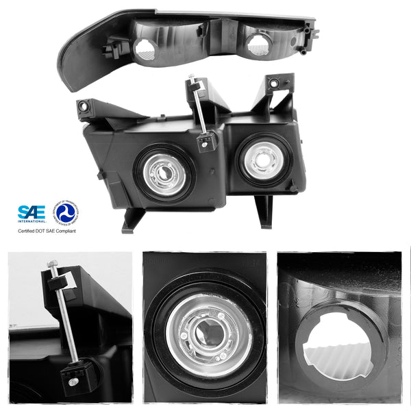 ADCARLIGHTS 2004 2005 2006 2007 2008 2009 2010 2011 2012 Chevy Colorado  Headlight Assembly for 04-12 Chevy Colorado/GMC Canyon / 2006-2008 ISUZU