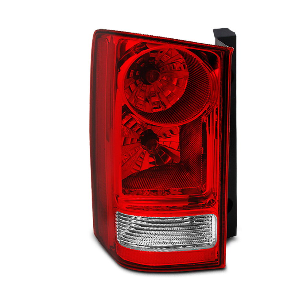AKKON - For Honda Pilot Black Headlights Set + Dark Red Tail Lights Le