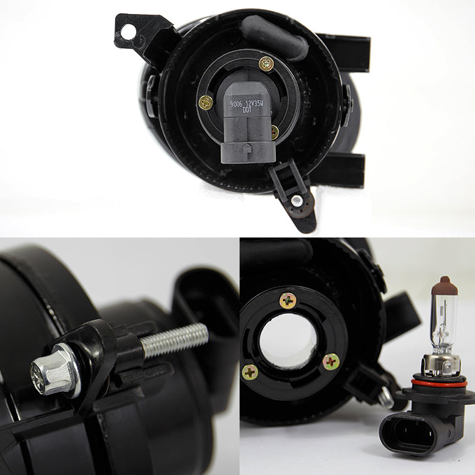 AKKON - For VW Jetta MK6 Sedan Clear Driving Fog Lights Driver/Passenger Lamps with Switch/Bulbs/Bezel