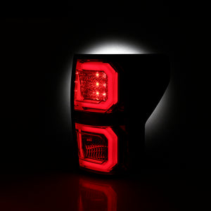 AKKON - Red Tail lights For 2007-2013 Toyota Tundra Pickup Truck Tube Lamp Bar LED Driver + Passenger Pair 07-13