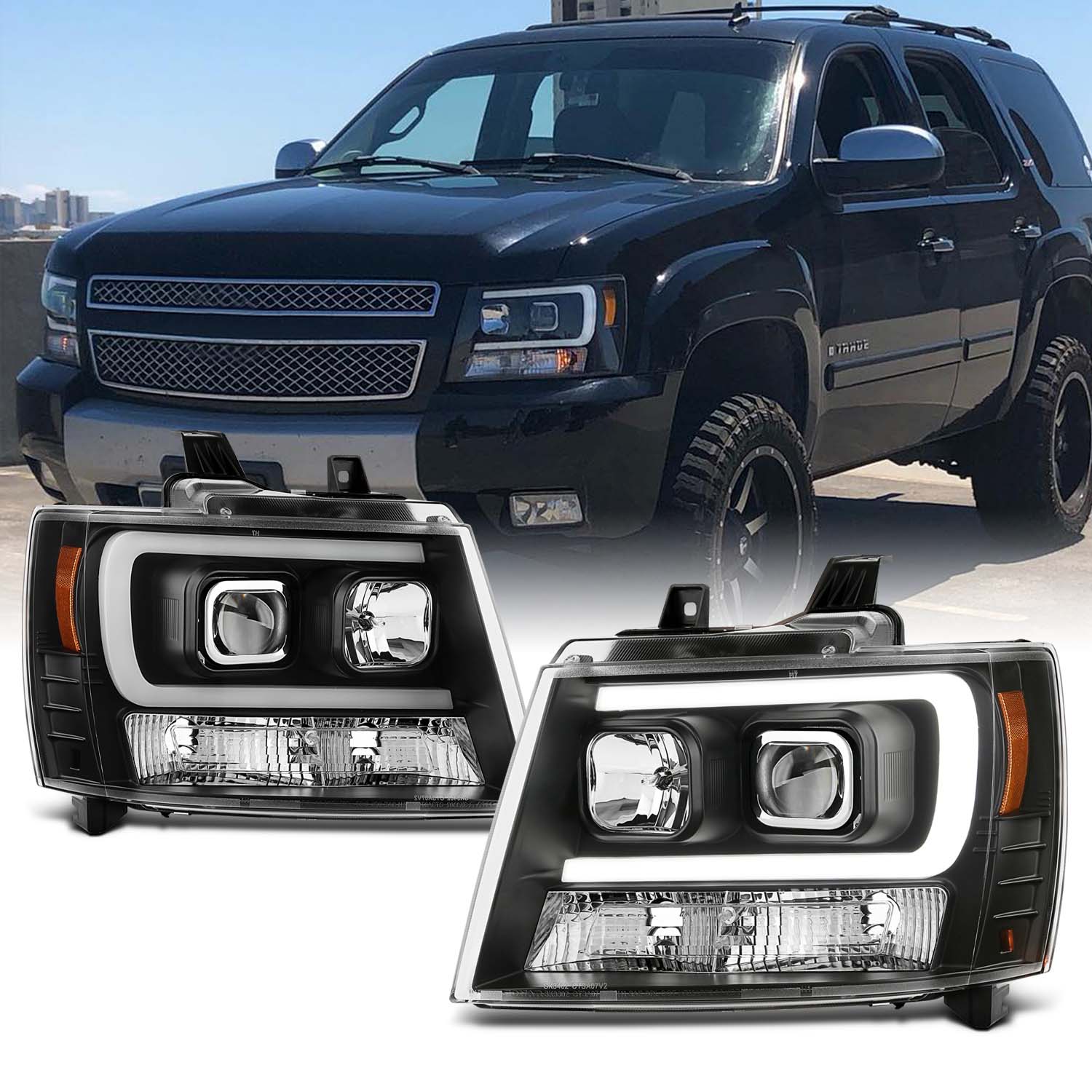 AKKON - Fits 2007-14 Chevy Tahoe Suburban 1500/2500 07-13 Avalanche Pr