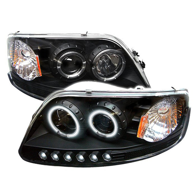 AKKON - For 2003-2006 Ford Expedition Black Bezel Dual Halo Ring LED D