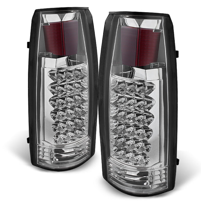 AKKON - For Black Smoke 88-98 Chevy/GMC C/K 10 Tail Lights Brake Lamp