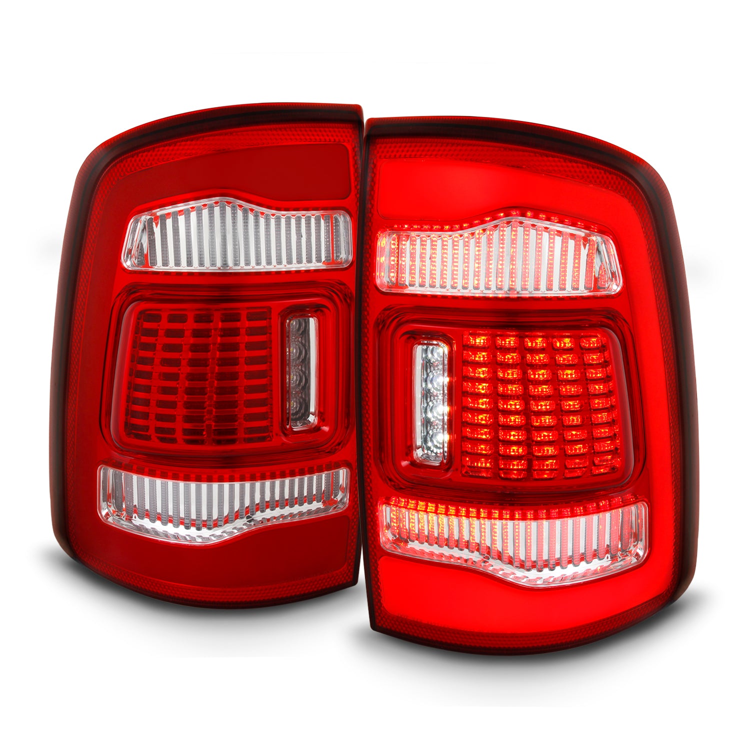 AKKON - Fits 2011-2020 Dodge Grand Caravan Premium LED Chrome Red Clea