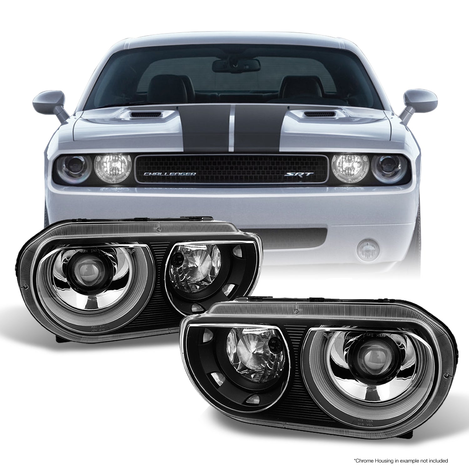 AKKON - Fit 2015-2020 Dodge Challenger HID/Xenon Dual Beam Switchback