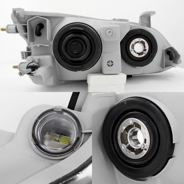 AKKON - For Cadillac Escalade Chrome Clear Halogen Type Headlights Fro