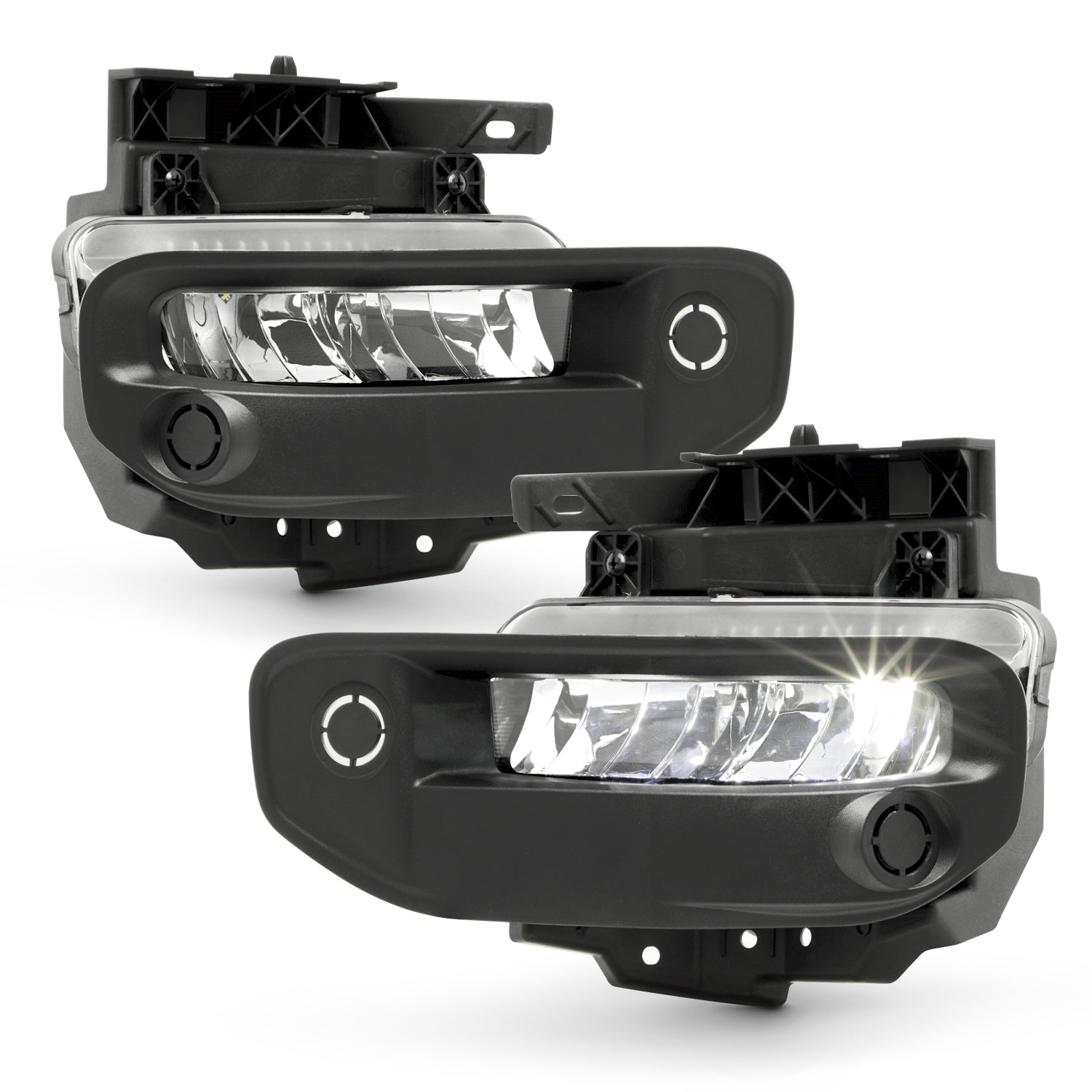 AKKON - Fits 2019-2023 Chevy Silverado 1500 [Full LED] Chrome Bumper F