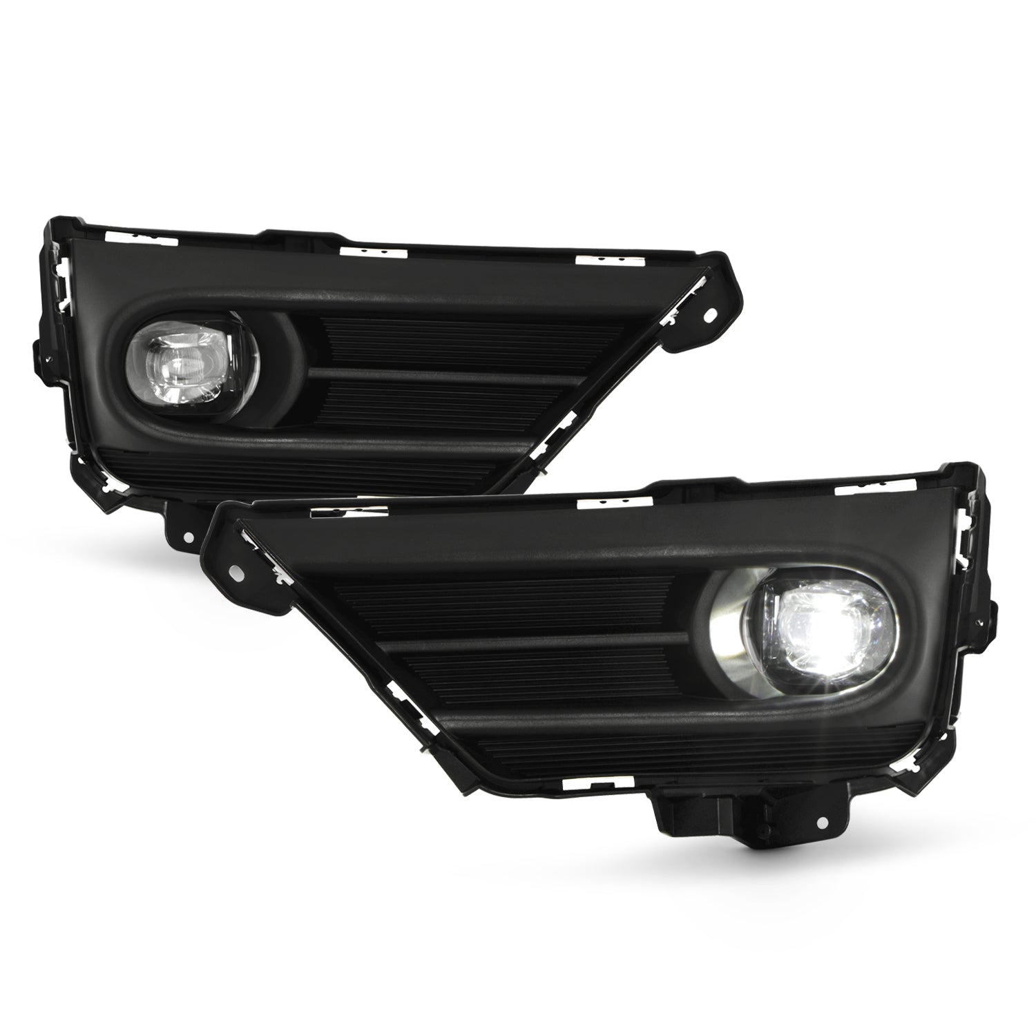 AKKON - Fits 2020 2021 2022 Sentra LED Bumper Chrome Fog Lights Pair w