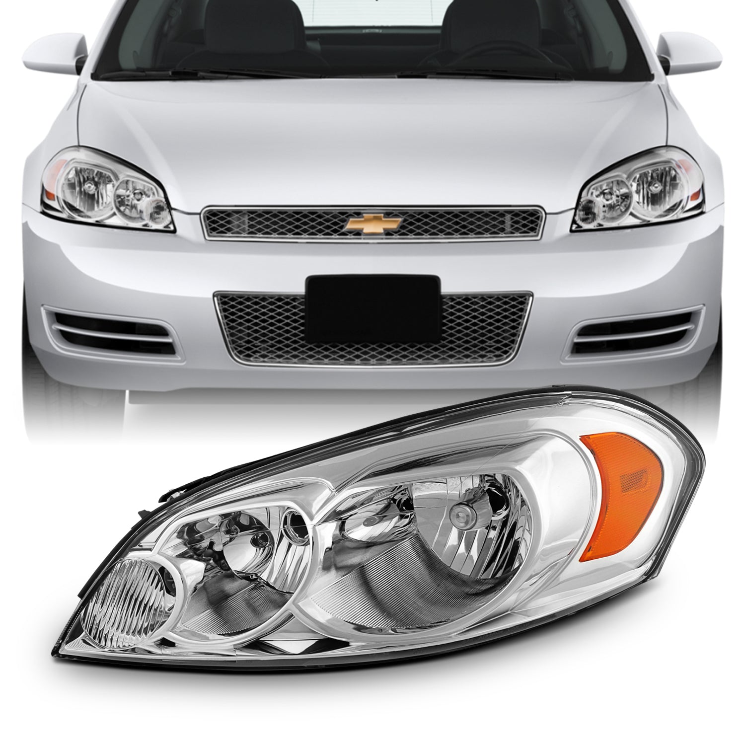 AKKON - [OE Style] Headlights Fits 2006-2007 Chevy Monte Carlo 06-13 I