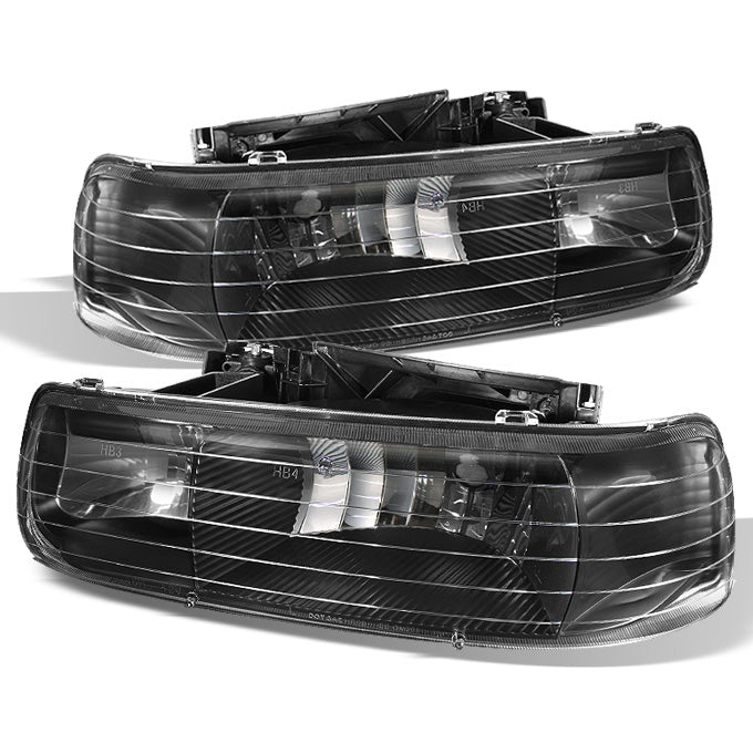 AKKON - For 00-06 Chevy Suburban | 99-02 Silverado | Tahoe Clear Headl