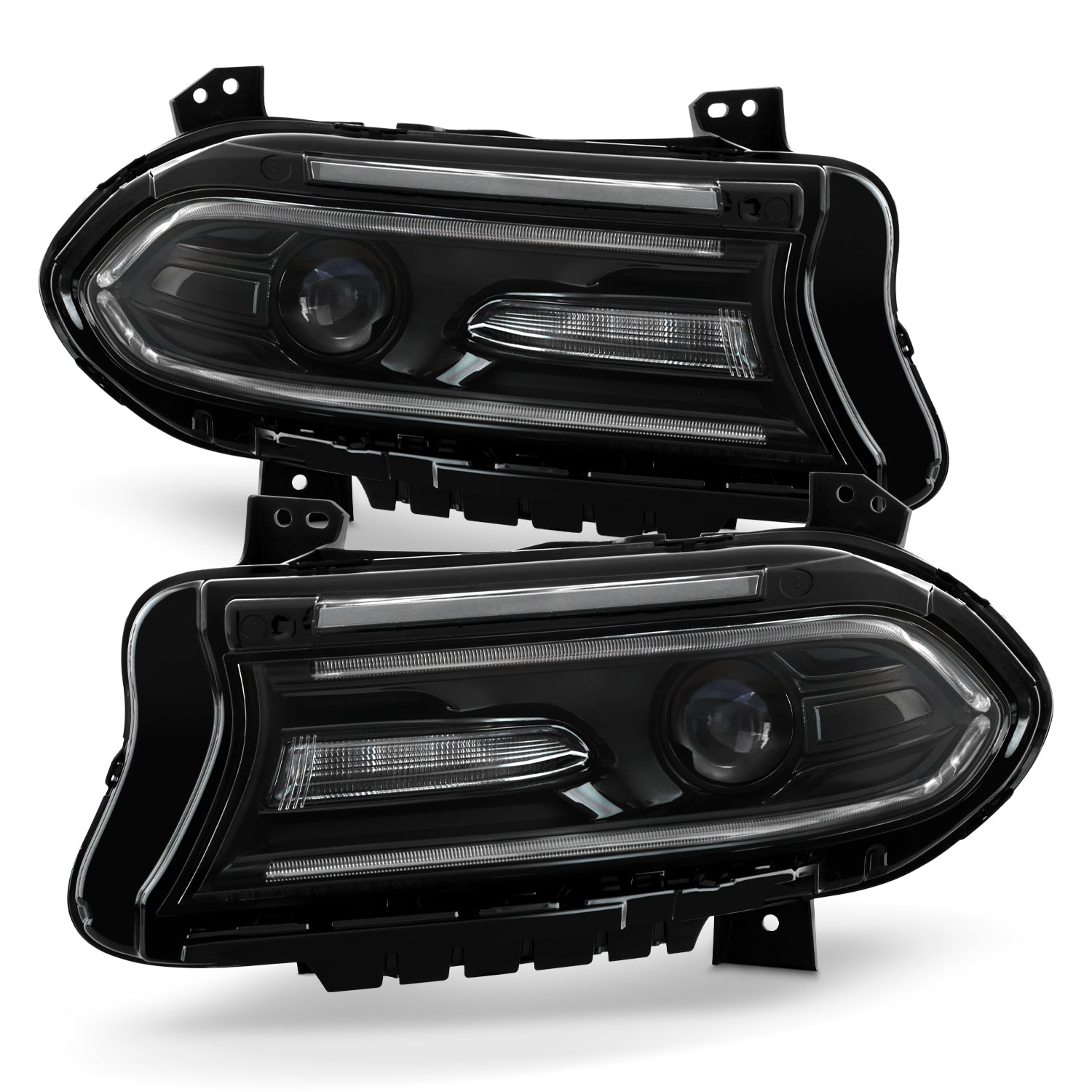 AKKON - Fit 2015-2021 Dodge Charger [HID/Xenon Type] Projector Black H