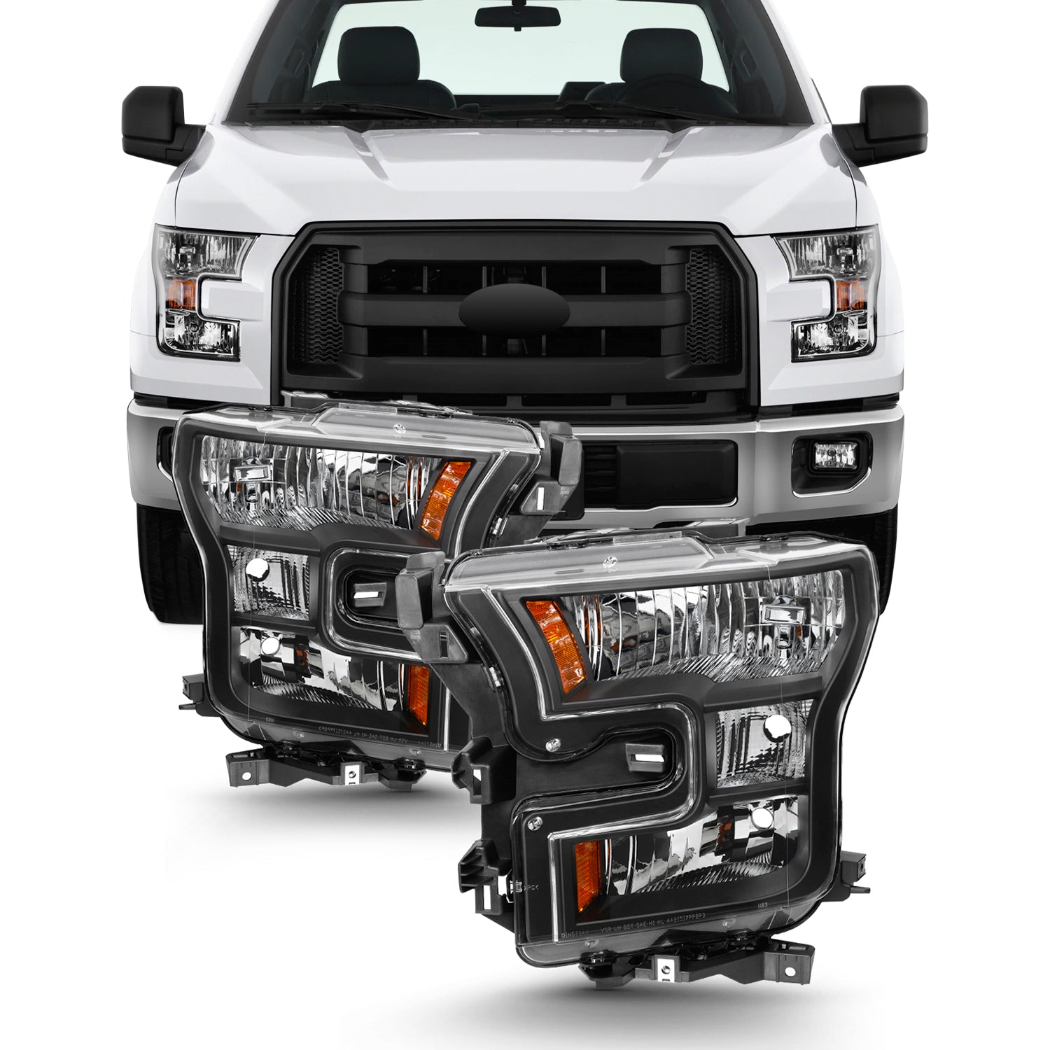 AKKON - For [HALOGEN UPGRADE] 2009 - 2014 Ford F-150 F150 Light Duty P