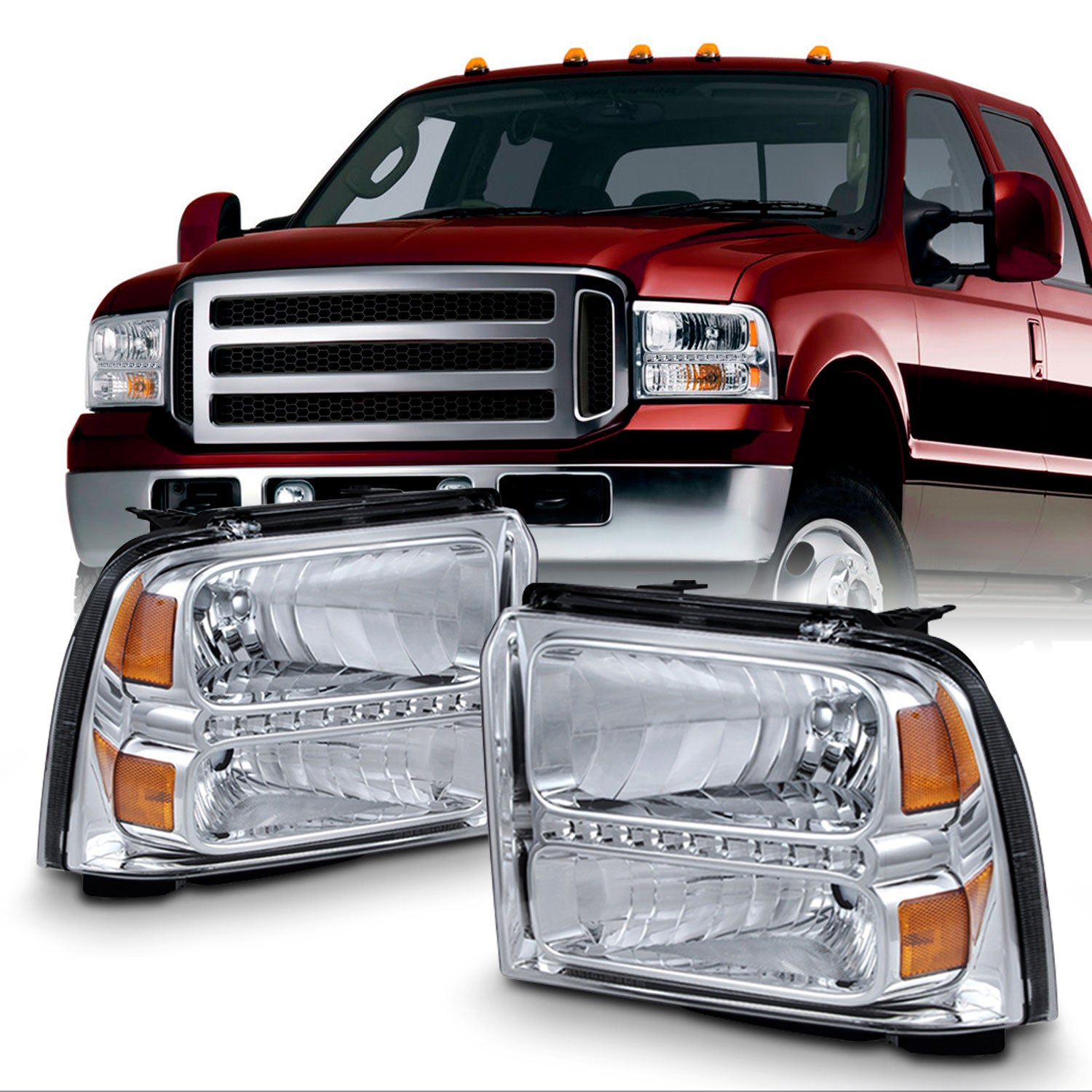 AKKON - For 05-07 Ford F-Series Superduty 05 Excursion Headlight Front