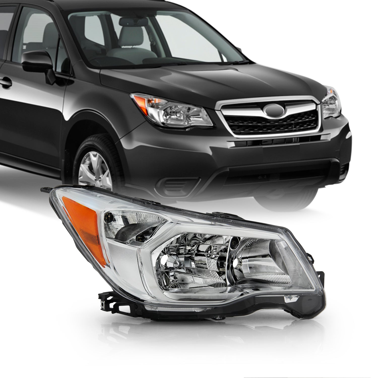 AKKON - For 2014-2016 Subaru Forester OE Factory Halogen Style Pair He