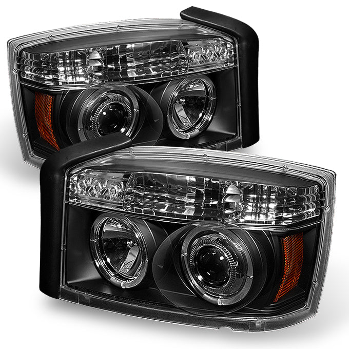 AKKON - For Dodge Dakota Black Headlights Headlamps Repalcement Pair +