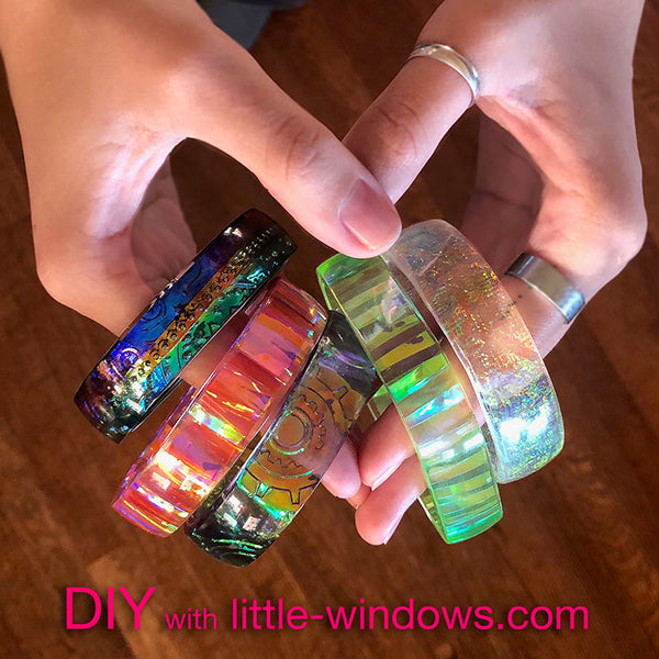 Video - Casting Resin Segments and Making Jewelry and Hair Ties – Little  Windows Brilliant Resin and Supplies