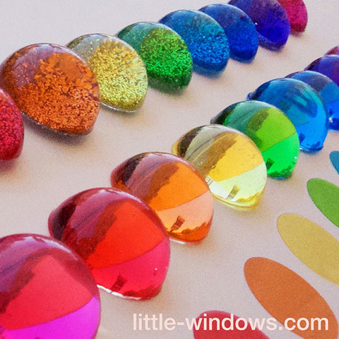 resin casting color film for jewelry making rainbow