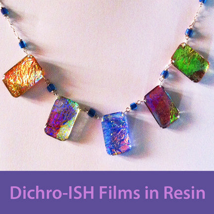 Dichro-ISH Fusion Resin Jewelry - stunning colors, earrings, rings – Little  Windows Brilliant Resin and Supplies