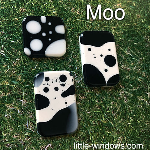 resin casting black white coloring cow designs moo