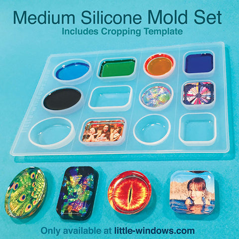 BEST Resin Heart Molds - quality silicone, cast 3 ways, in 4 sizes