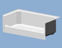 Shower Base - 54" Fiberglass - Tyree Parts and Hardware